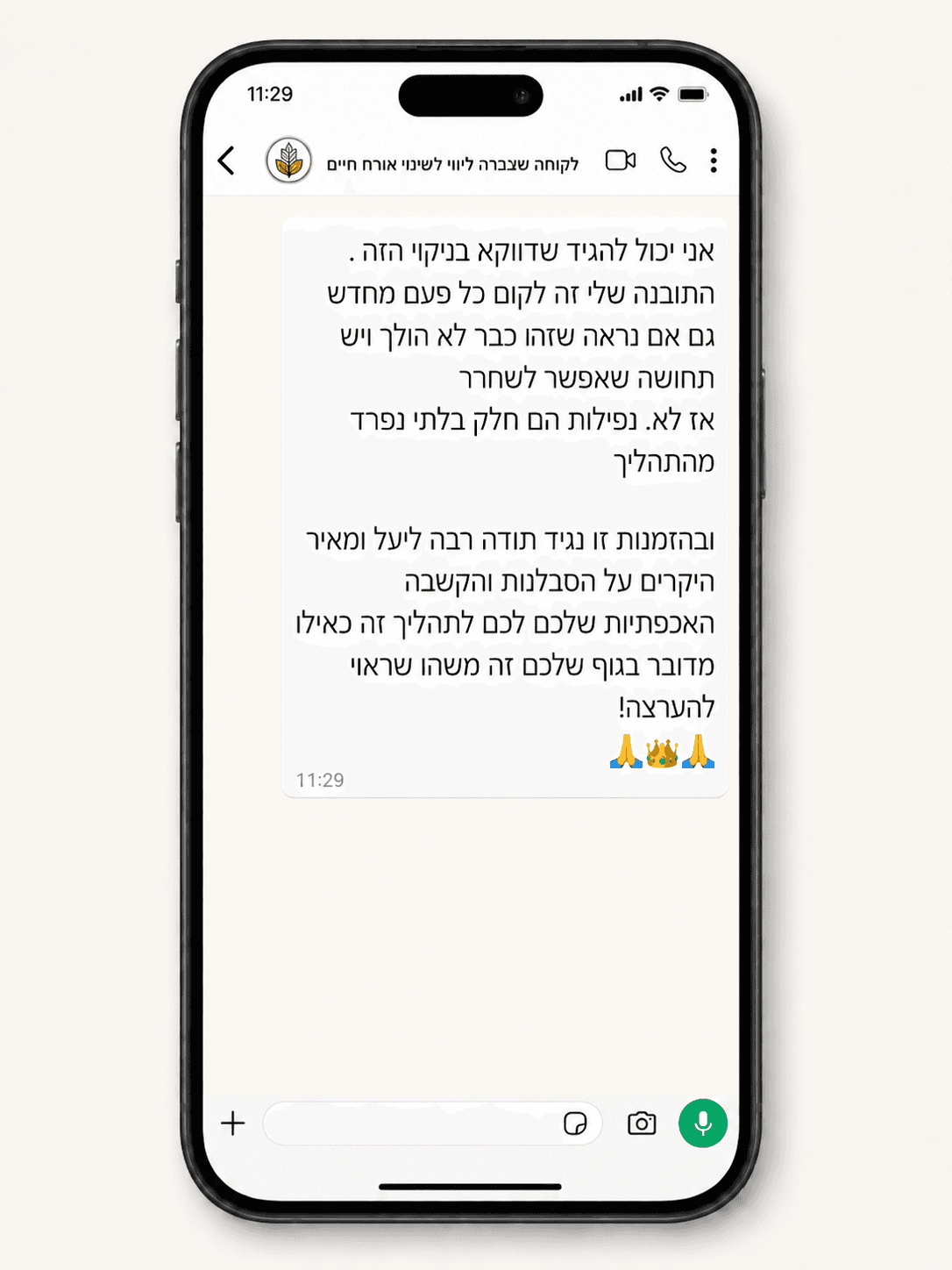 המלצה מלקוח 3